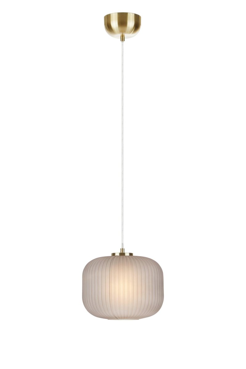 Sober Ø25 Børstet messing loftslampe Fra Markslöjd - Sober pendel er en stilfuld loftslampe med en smuk glassk&aelig;rm og fod i b&oslash;rstet messing.