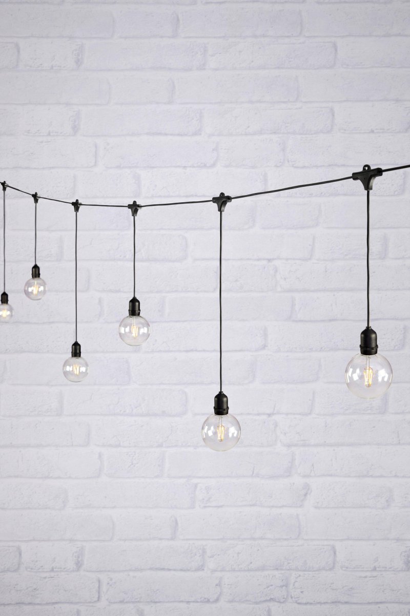 Startpakke Lyskæde Deco 7,5 m Klar Garden 24 Fra Markslöjd - Lyssl&oslash;jfen har 10 lys med fast LED-belysning p&aring; 2,9W.