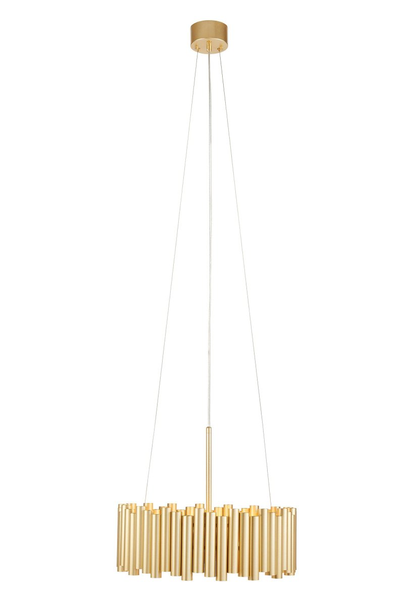 Level Ø53 Guld loftslampe Fra Markslöjd - Med en diameter p&aring; 53 cm bliver den en i&oslash;jnefaldende detalje i rummet og giver et stilrent indtryk.