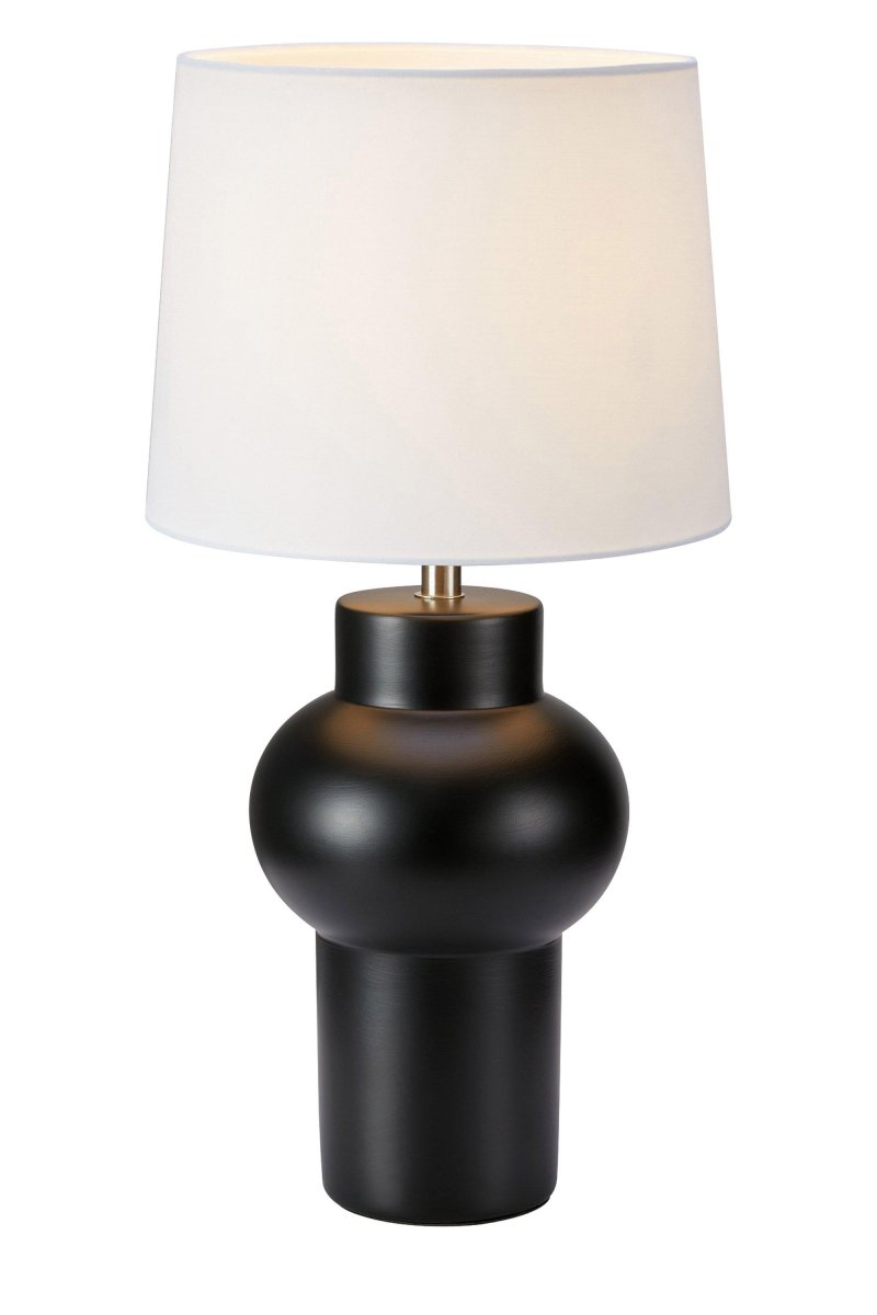Shape 46cm Sort bordlampe Fra Markslöjd - Med en h&oslash;jde p&aring; 46 cm og en sk&aelig;rm med en diameter p&aring; 23 cm er den perfekt at placere p&aring; et hallm&oslash;bel eller sidebord.