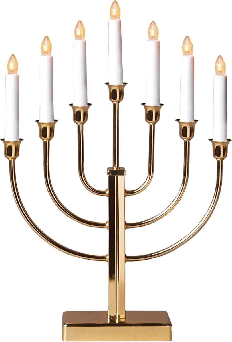 Kristina Messing Fra Star Trading - Traditionel, enkel og smuk metal lysestage i messing.