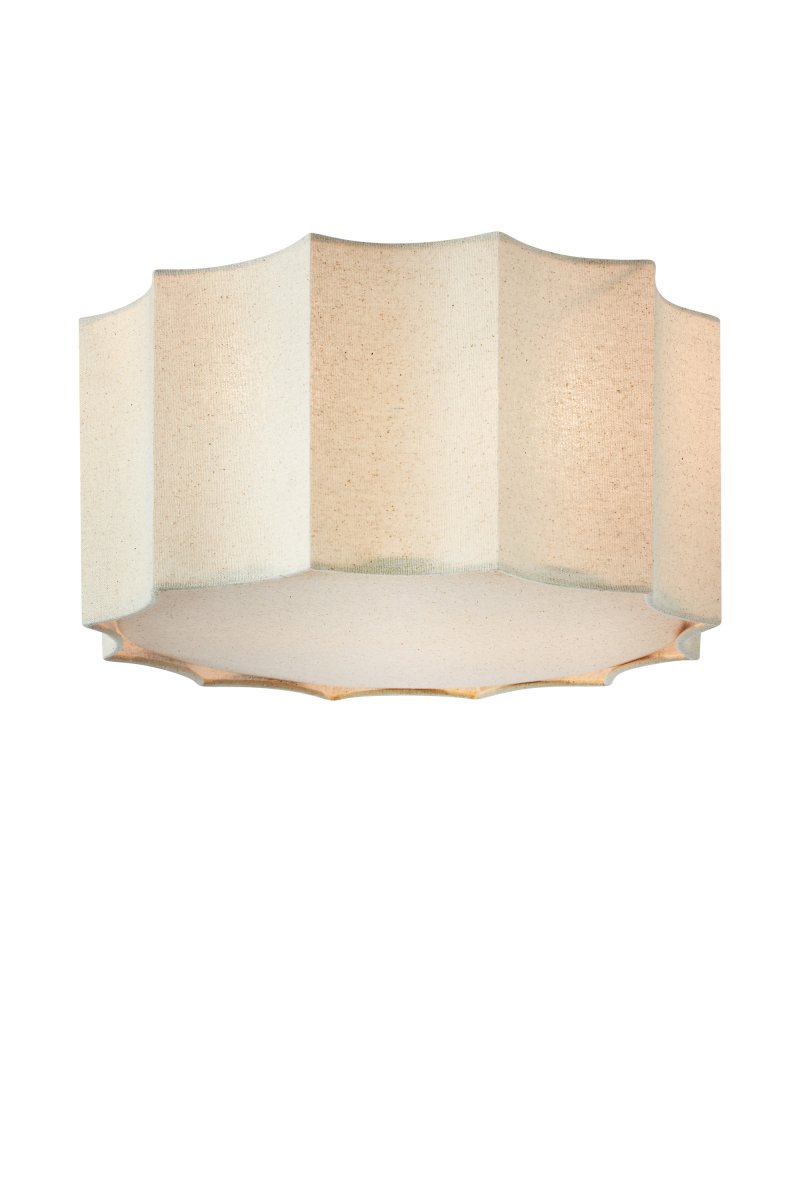 Olea Ø35 Beige plafond Fra Markslöjd - Olea er en dekorativ loftslampe med et bl&oslash;dt formet design, der minder om b&oslash;lger eller blomsterblade.