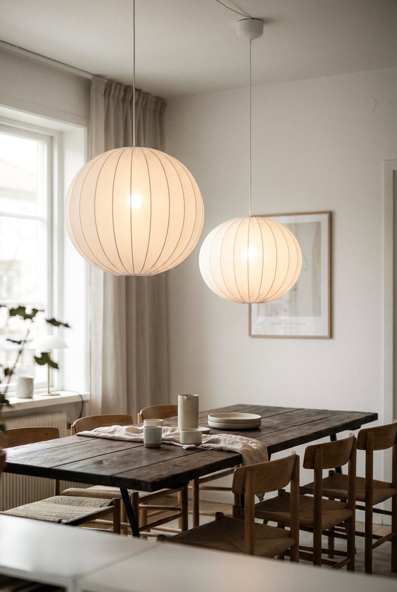 Solia Ø60 Hvid loftslampe Fra Markslöjd - Solia er en elegant pendellampe med en bl&oslash;d, rund form og et stilfuldt skandinavisk udtryk.