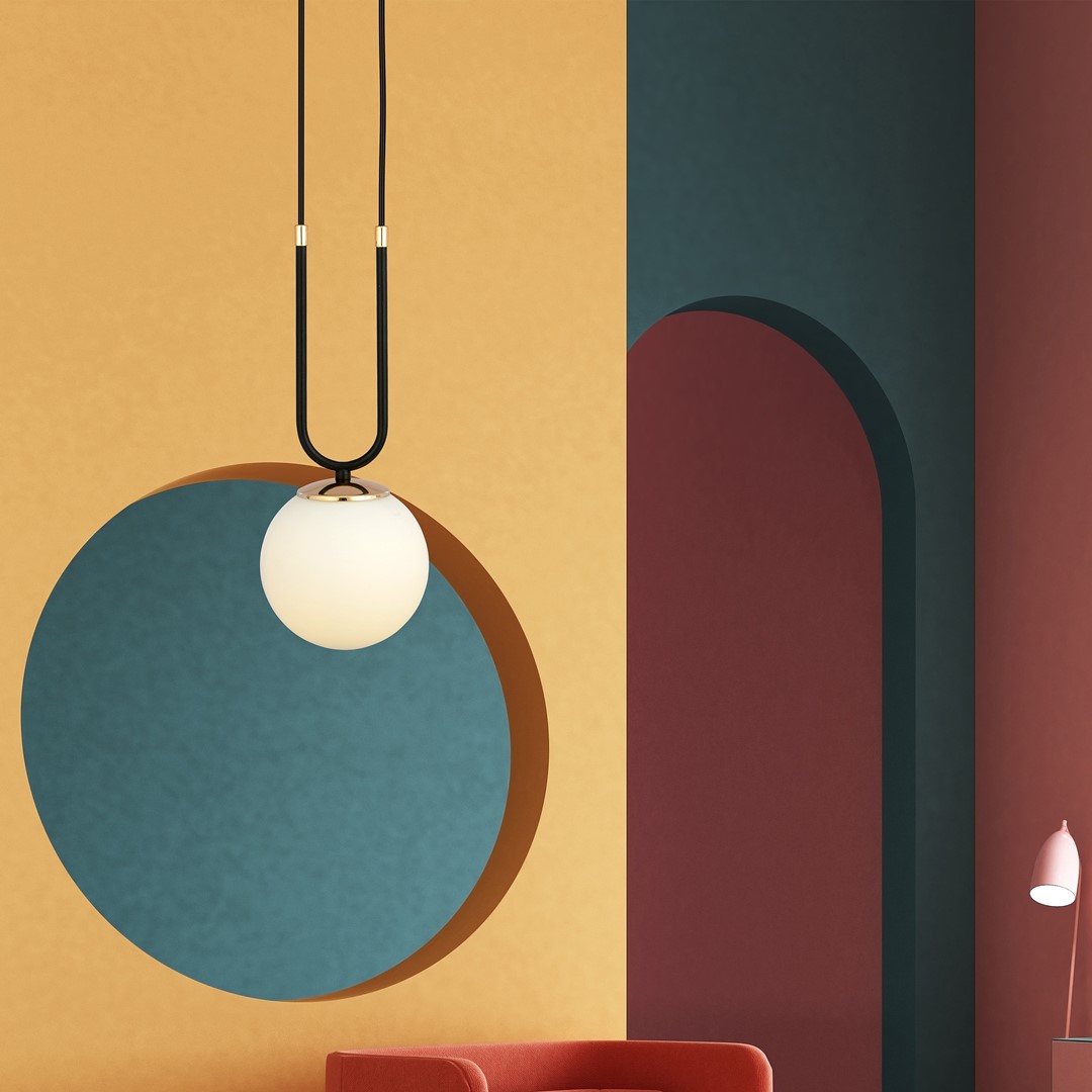 Glam Ø15 Sort loftslampe Fra Emibig Lighting - Glam er en moderne pendel i den mest trendy glamourstil.