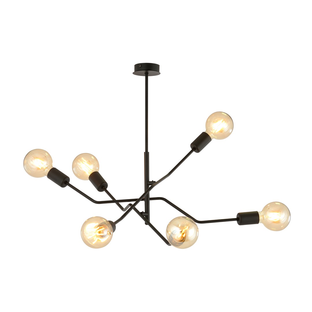 Frix Ø66 Sort loftslampe Fra Emibig Lighting - Denne loftslampe passer perfekt ind i den elegante trend og imponerer med sin unikke form og originale design.