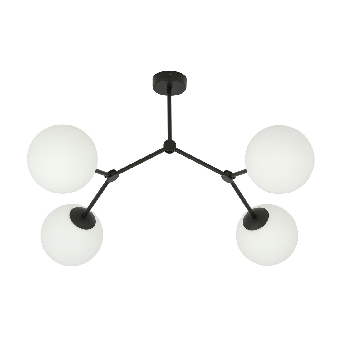 Space 80cm Hvid plafond Fra Emibig Lighting - Mellemrum &ndash; En loftslampe, der passer perfekt ind i den stilrene trend og imponerer med sin unikke form og karakteristiske design.