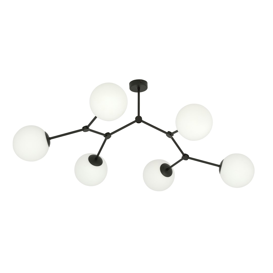 Space 108cm Hvid plafond Fra Emibig Lighting - Mellemrum &ndash; En loftslampe, der passer perfekt ind i den stilrene trend og imponerer med sin unikke form og karakteristiske design.