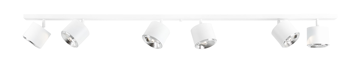 Bot 6 Hvid spotlight Fra Artera - Lampens justerbare spotlights gør det nemt at rette lyset præcis derhen, hvor der er brug for det, hvilket skaber en fleksibel og effektiv belysning.