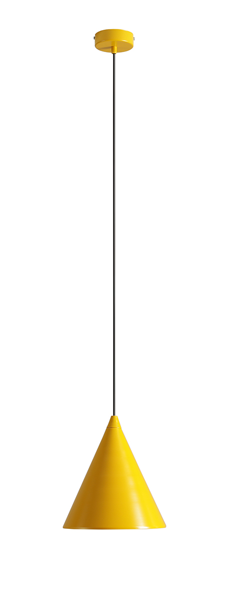 Form Ø24 Sennep loftslampe Fra Artera - Denne minimalistiske pendel med sin elegante kegleformede skærm i en sennepsgul tone er det perfekte valg for dig, der ønsker et stilfuldt og moderne udtryk i dit hjem.