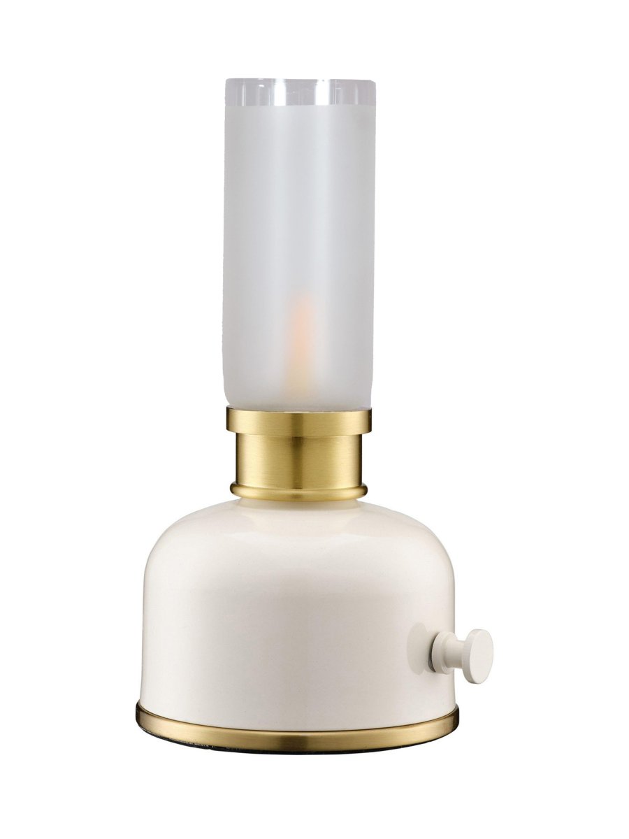 Frida 22cm Hvid bærbar Fra PR Home - Den skaber en varm og stemningsfuld atmosf&aelig;re med en farvetemperatur p&aring; cirka 2000 Kelvin og en lysstr&oslash;m p&aring; 20-40 lumen afh&aelig;ngigt af lysd&aelig;mperniveauet.