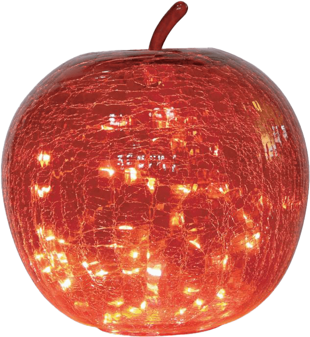 Zoom billede af Äpple 22cm RØD bordlampe Fra Pixie Design - Den er udstyret med en timer og en praktisk 5-trins lysd&aelig;mper til at justere lyset efter behov, hvilket g&oslash;r den perfekt til b&aring;de arbejdsbelysning og hyggelig aftenbelysning.