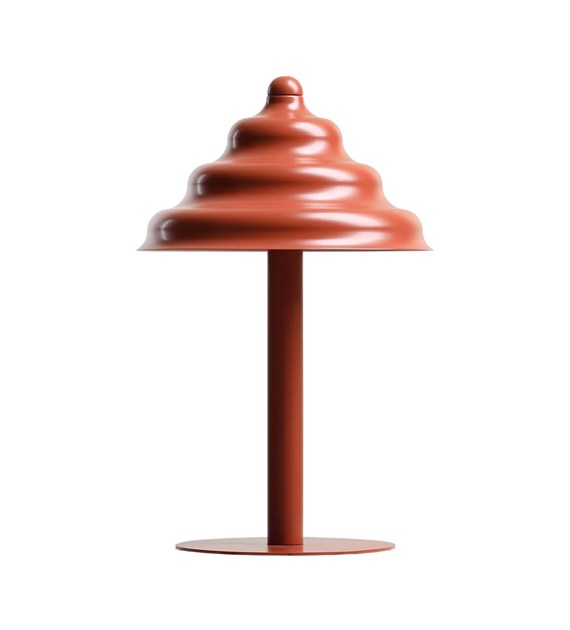 Wave 36cm Orange bordlampe Fra Artera - Wave er en moderne bordlampe med retrodesign, som gør den til alsidig belysning og passer ind i ethvert hjem.