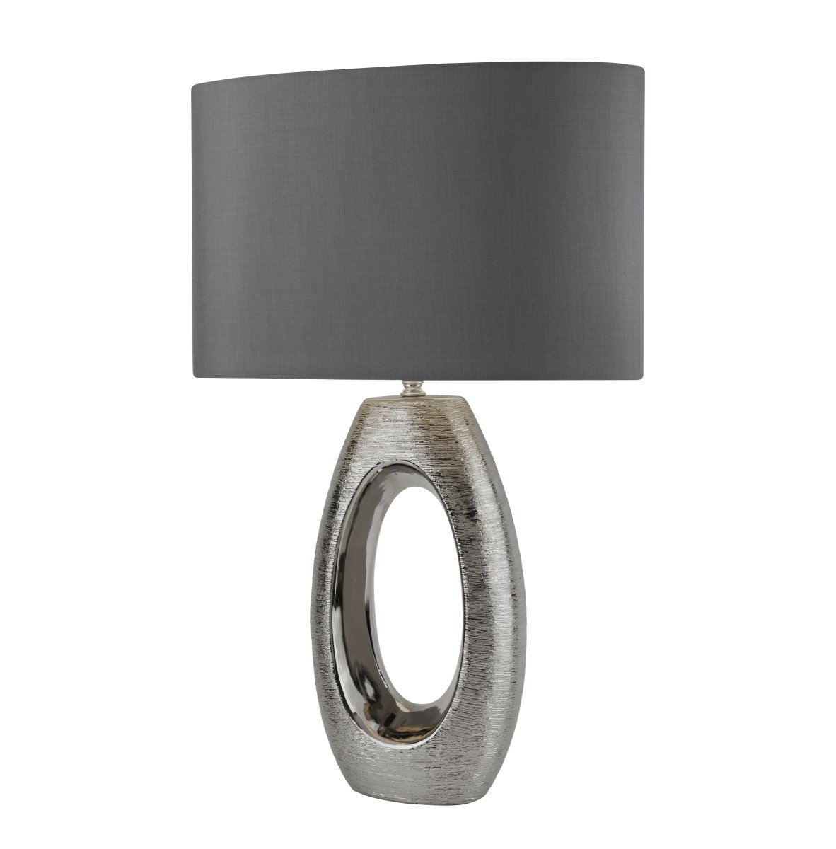 Artisan 60cm Chrom bordlampe Fra Searchlight - Denne eksklusive bordlampe kombinerer en unik, spejllignende base i en metallisk finish med en elegant grøn; lampeskærm.