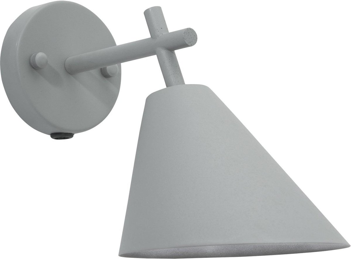 Nils Grå udendørslampe Fra PR Home - Med E27 lampeholder tilpasset til brug med både traditionelt glødelys og nyere LED lyskilder, max 15W.