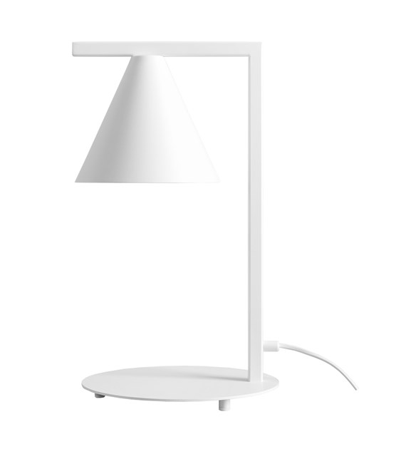 Zoom billede af Form 40cm Hvid bordlampe Fra Artera - Det tidløse design og den diskrete farve gør, at lampen nemt passer ind i forskellige indretningsstile, samtidig med at den tilføjer et sofistikeret og moderne præg til rummet.