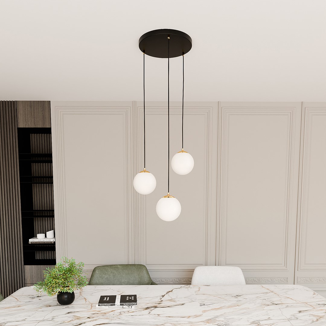 Royal Ø40 Sort loftslampe Fra Emibig Lighting - Royal er en serie af minimalistiske loftslamper, der passer perfekt ind i moderne hjem.
