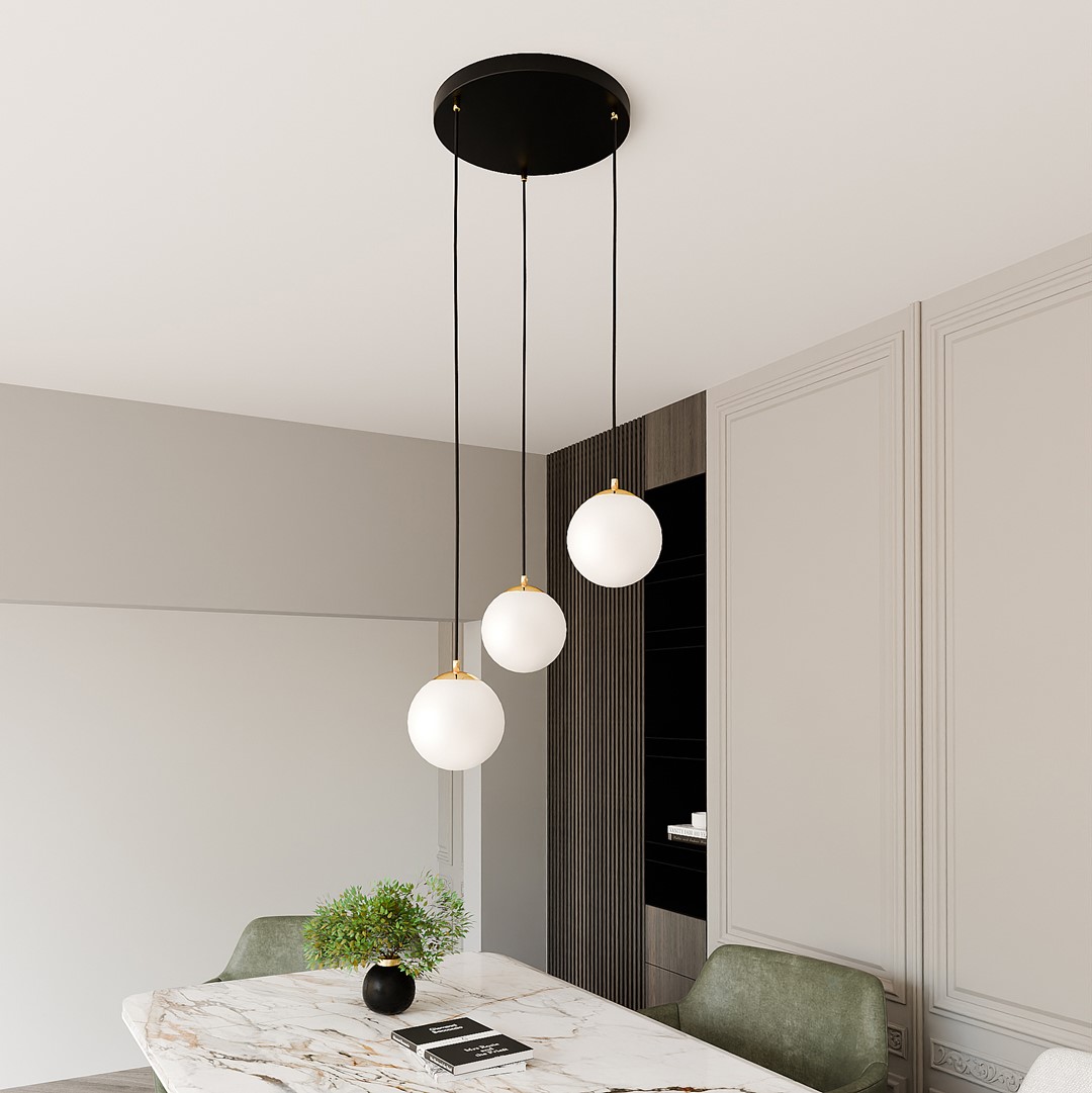 Royal Ø40 Sort loftslampe Fra Emibig Lighting - Royal er en serie af minimalistiske loftslamper, der passer perfekt ind i moderne hjem.