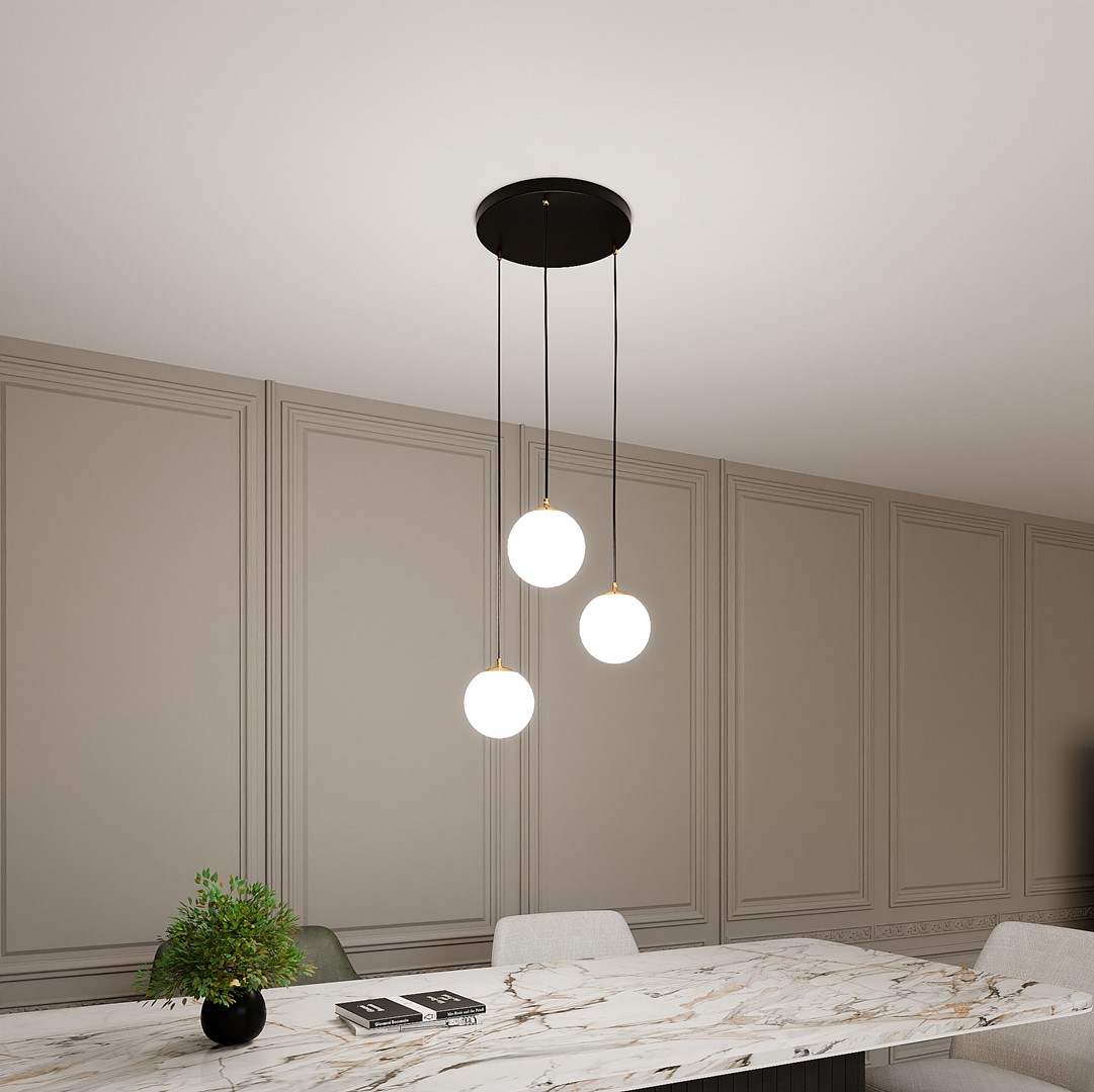 Royal Ø40 Sort loftslampe Fra Emibig Lighting - Royal er en serie af minimalistiske loftslamper, der passer perfekt ind i moderne hjem.