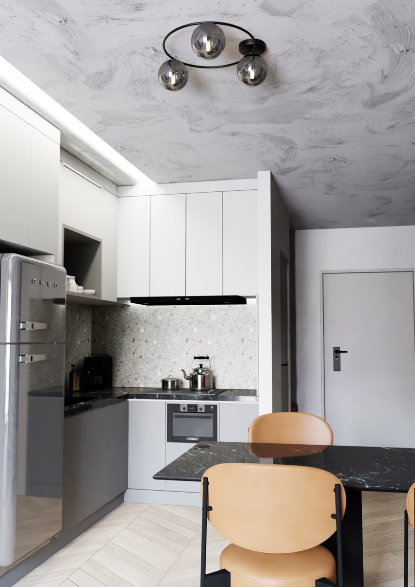 Sopra Ø47 Røgfarvet plafond Fra Emibig Lighting - De r&oslash;gede glassk&aelig;rme tilf&oslash;jer lethed og spreder lyset j&aelig;vnt, hvilket bidrager til behagelig og effektiv rumbelysning.