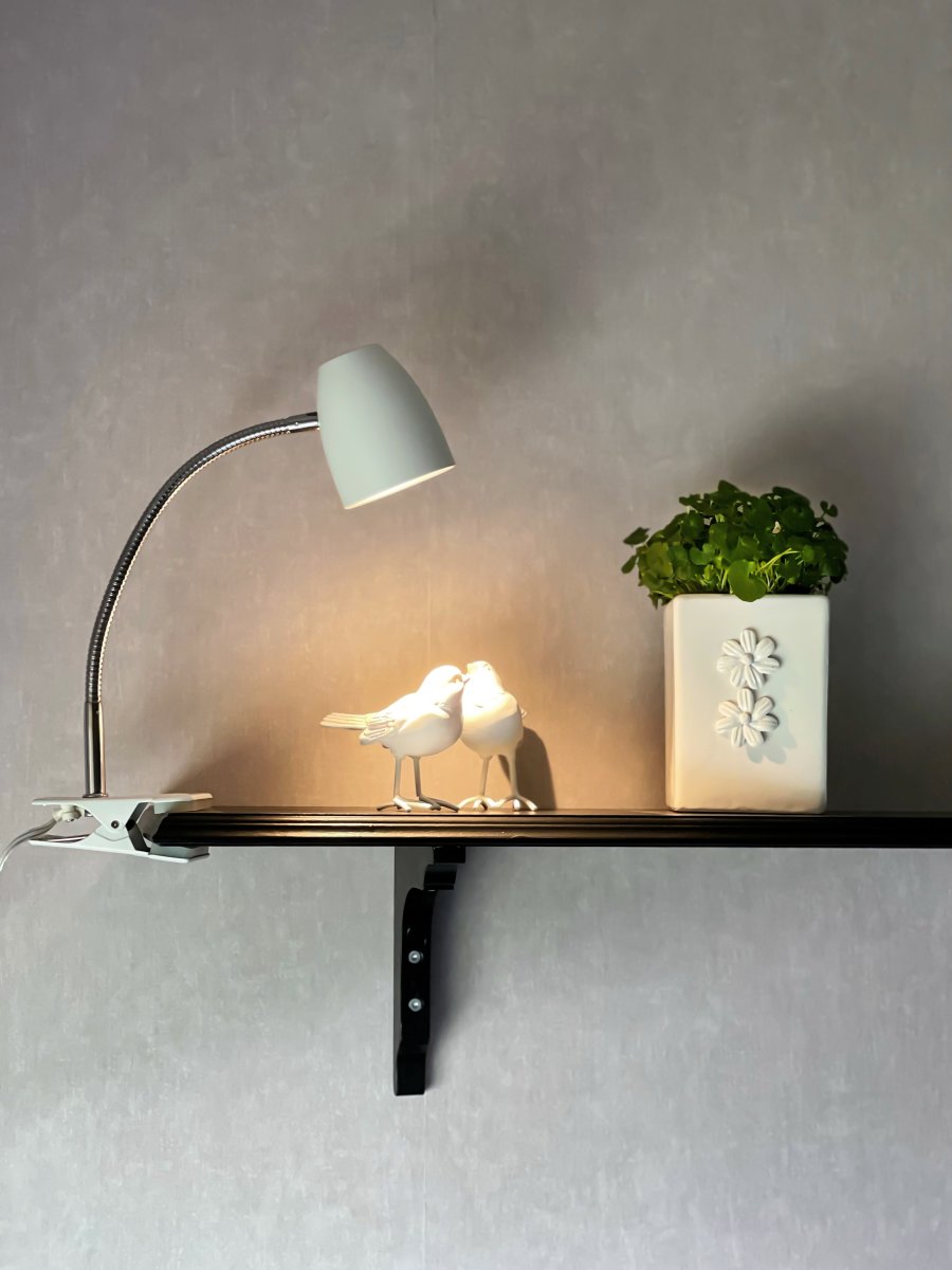 Sandnes Hvid klemmelampe Fra Aneta Lighting - 