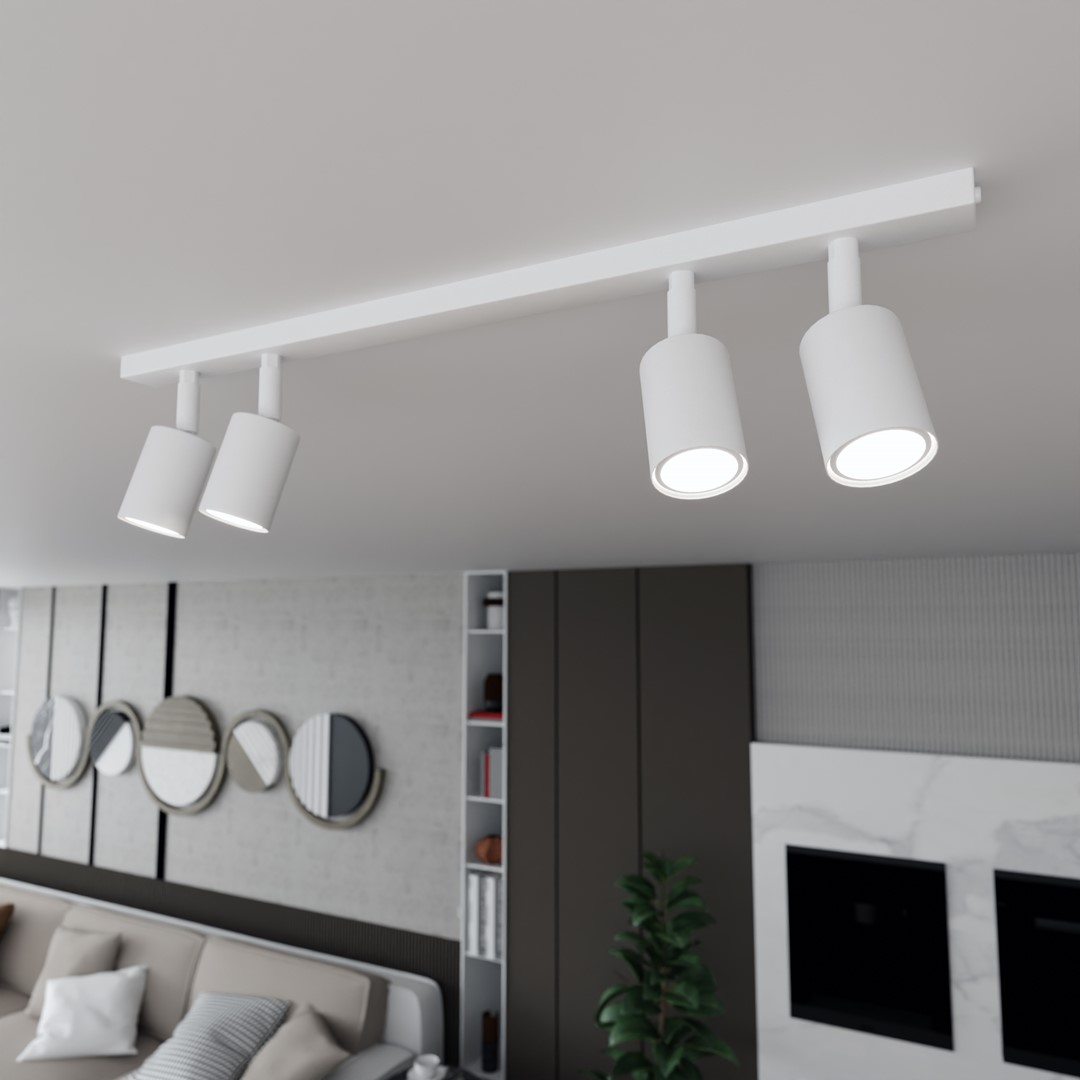 Flash 4 Hvid spotlight Fra Emibig Lighting - Flash-serien er den perfekte løsning til dem, der sætter pris på enkelt design uden at gå på kompromis med kvaliteten.