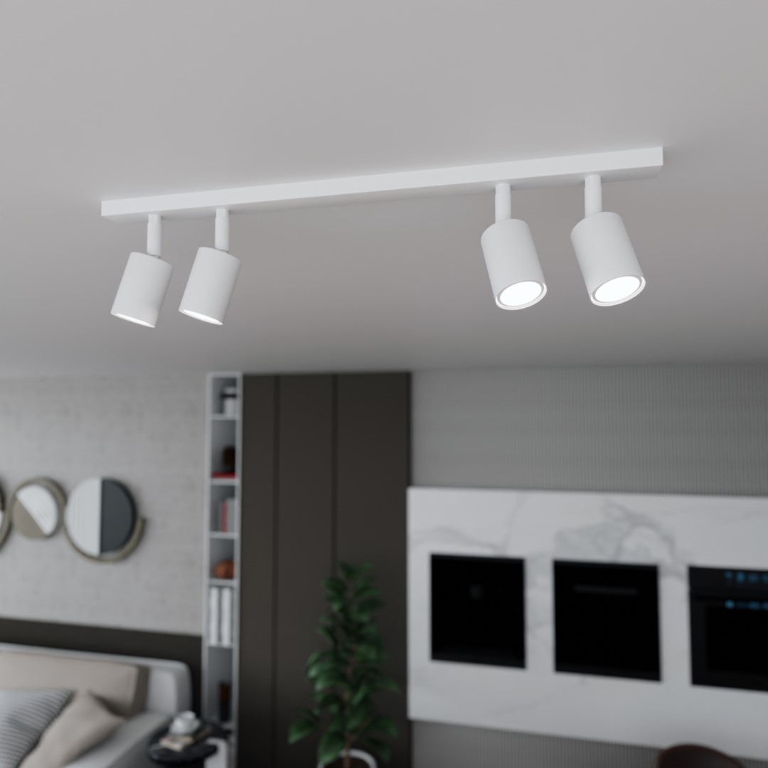Flash 4 Hvid spotlight Fra Emibig Lighting - Flash-serien er den perfekte løsning til dem, der sætter pris på enkelt design uden at gå på kompromis med kvaliteten.