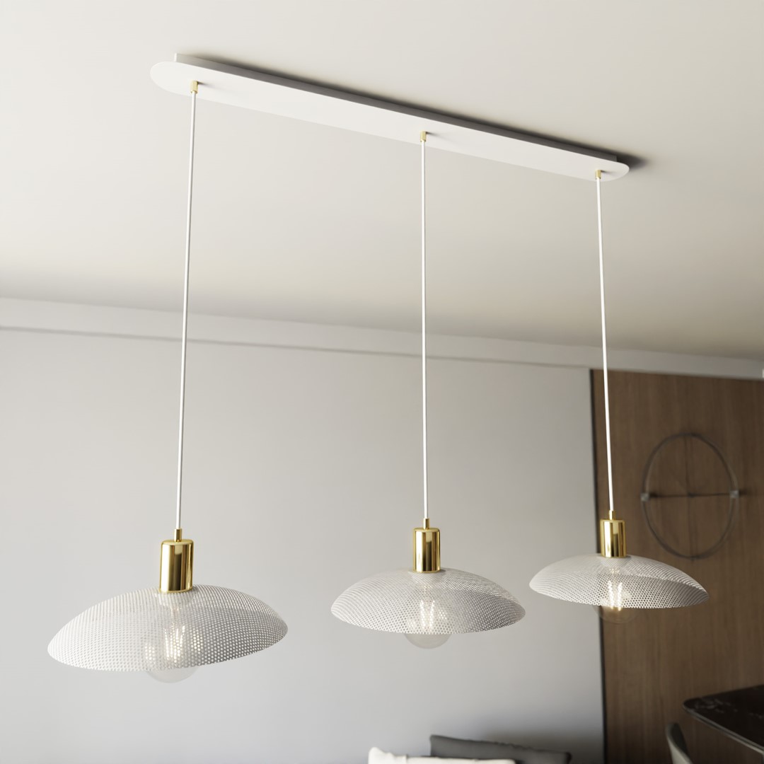 Spirit 90cm Hvid loftslampe Fra Emibig Lighting - Perfekt til dem, der &oslash;nsker at tilf&oslash;je en industriel &aelig;stetik til deres interi&oslash;rdesign og samtidig skabe en moderne f&oslash;lelse i hvert v&aelig;relse.