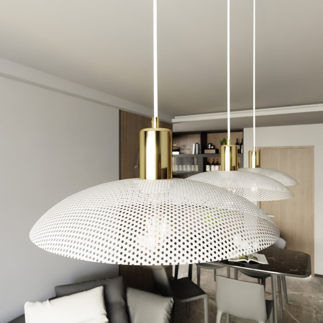 Spirit 90cm Hvid loftslampe Fra Emibig Lighting - Perfekt til dem, der &oslash;nsker at tilf&oslash;je en industriel &aelig;stetik til deres interi&oslash;rdesign og samtidig skabe en moderne f&oslash;lelse i hvert v&aelig;relse.