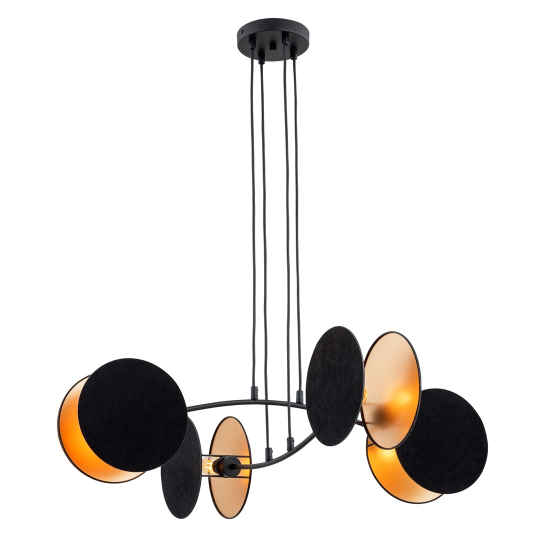 Motif 82cm Sort loftslampe Fra Emibig Lighting - Ved at kombinere moderne form med funktion fungerer lamperne ikke kun som belysning &ndash; men ogs&aring; som et udtryksfuldt designelement.