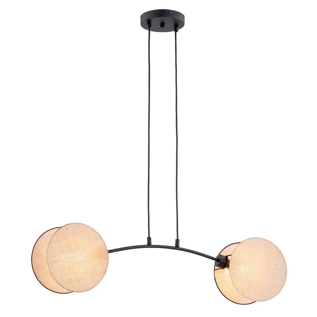 Motif 82cm Natur loftslampe Fra Emibig Lighting - Ved at kombinere moderne form med funktion fungerer lamperne ikke kun som belysning &ndash; men ogs&aring; som et udtryksfuldt designelement.