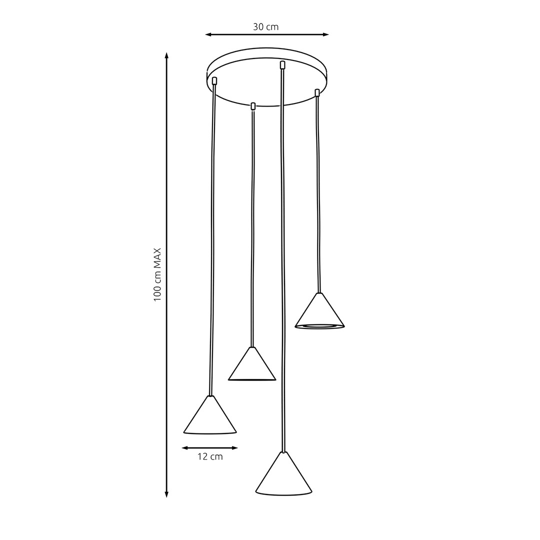 Elit Premium Ø30 Guld loftslampe Fra Emibig Lighting - Elit er et unikt lysarmatur med et moderne og minimalistisk design.