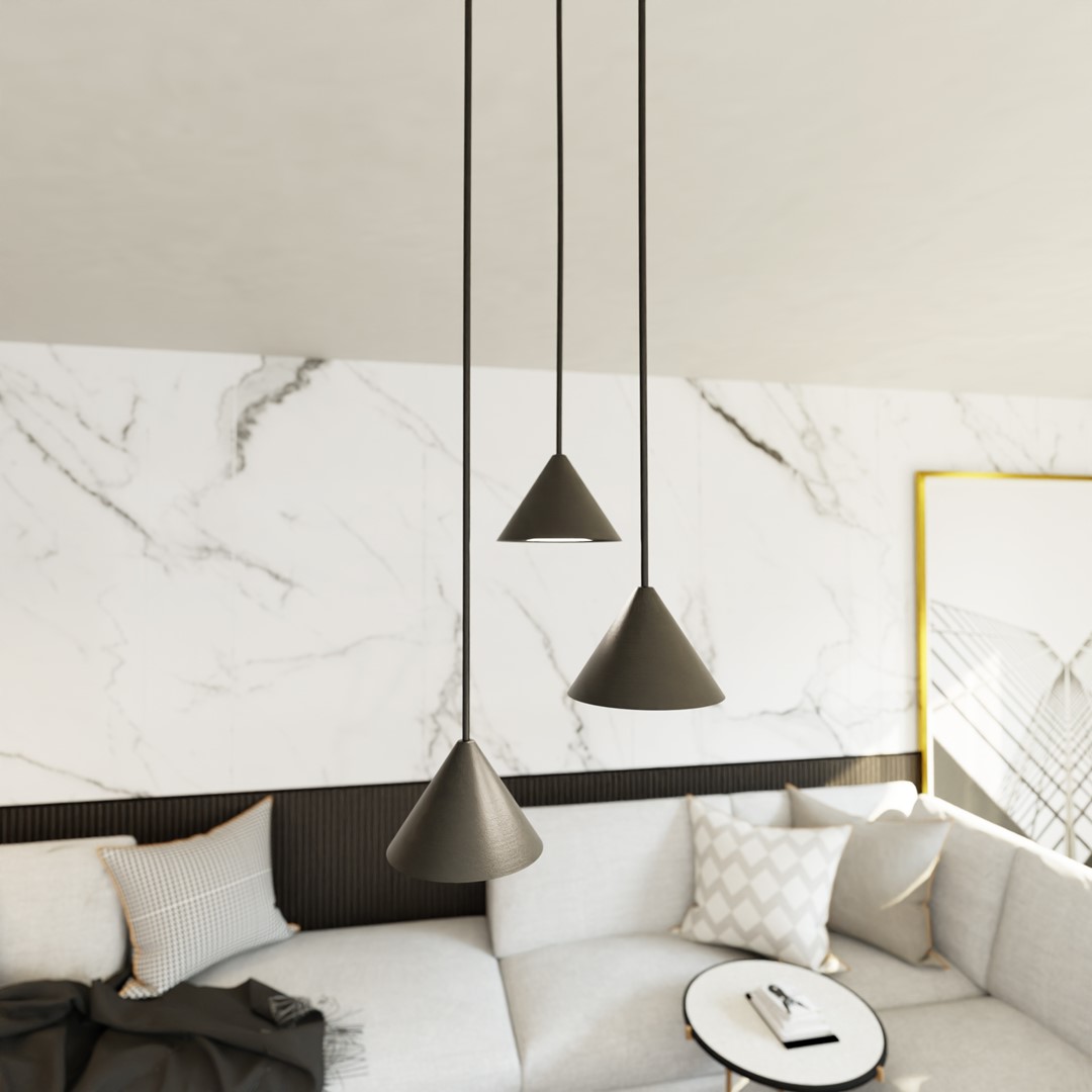 Elit Premium Ø20 Sort loftslampe Fra Emibig Lighting - Elit er et unikt lysarmatur med et moderne og minimalistisk design.