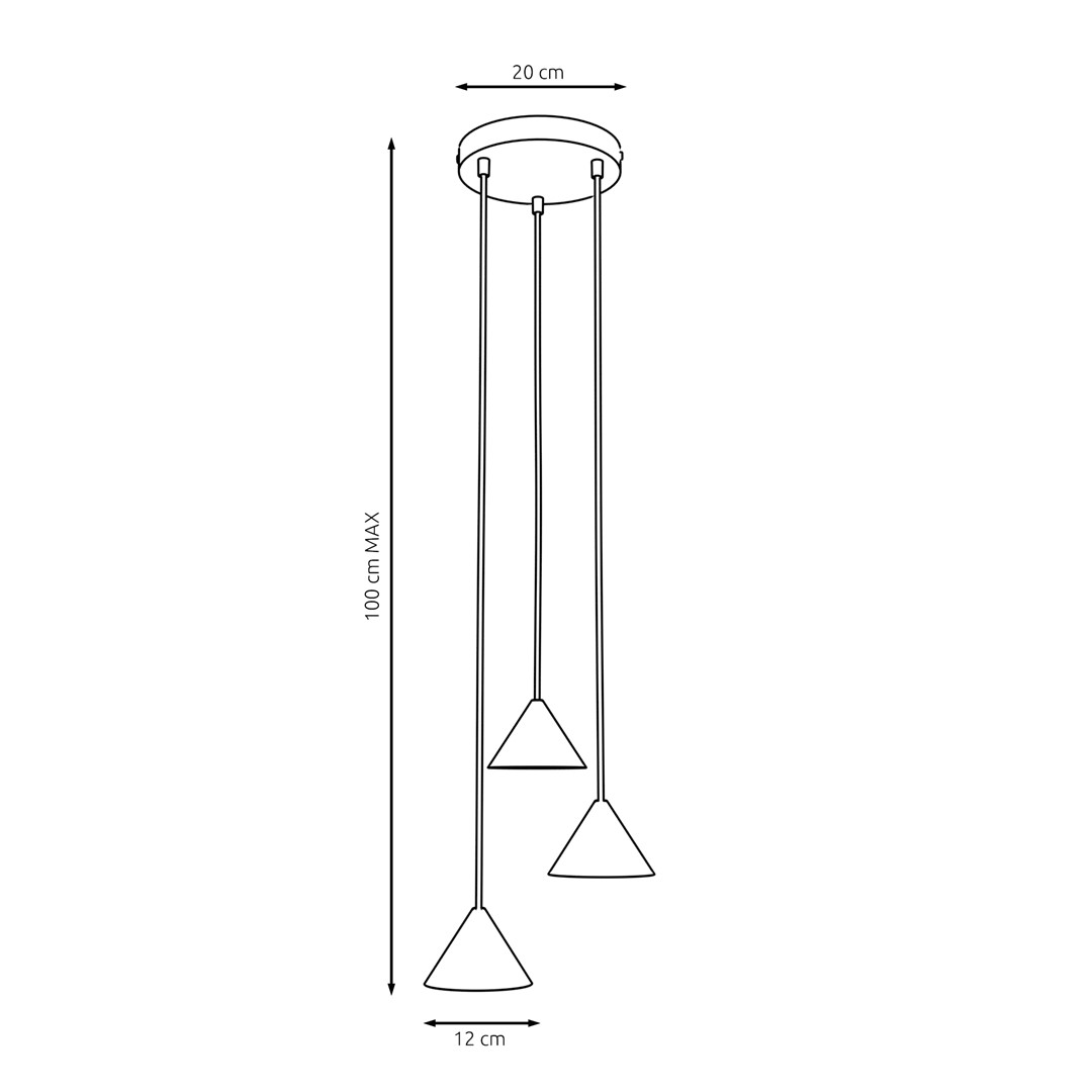 Elit Premium Ø20 Sort loftslampe Fra Emibig Lighting - Elit er et unikt lysarmatur med et moderne og minimalistisk design.
