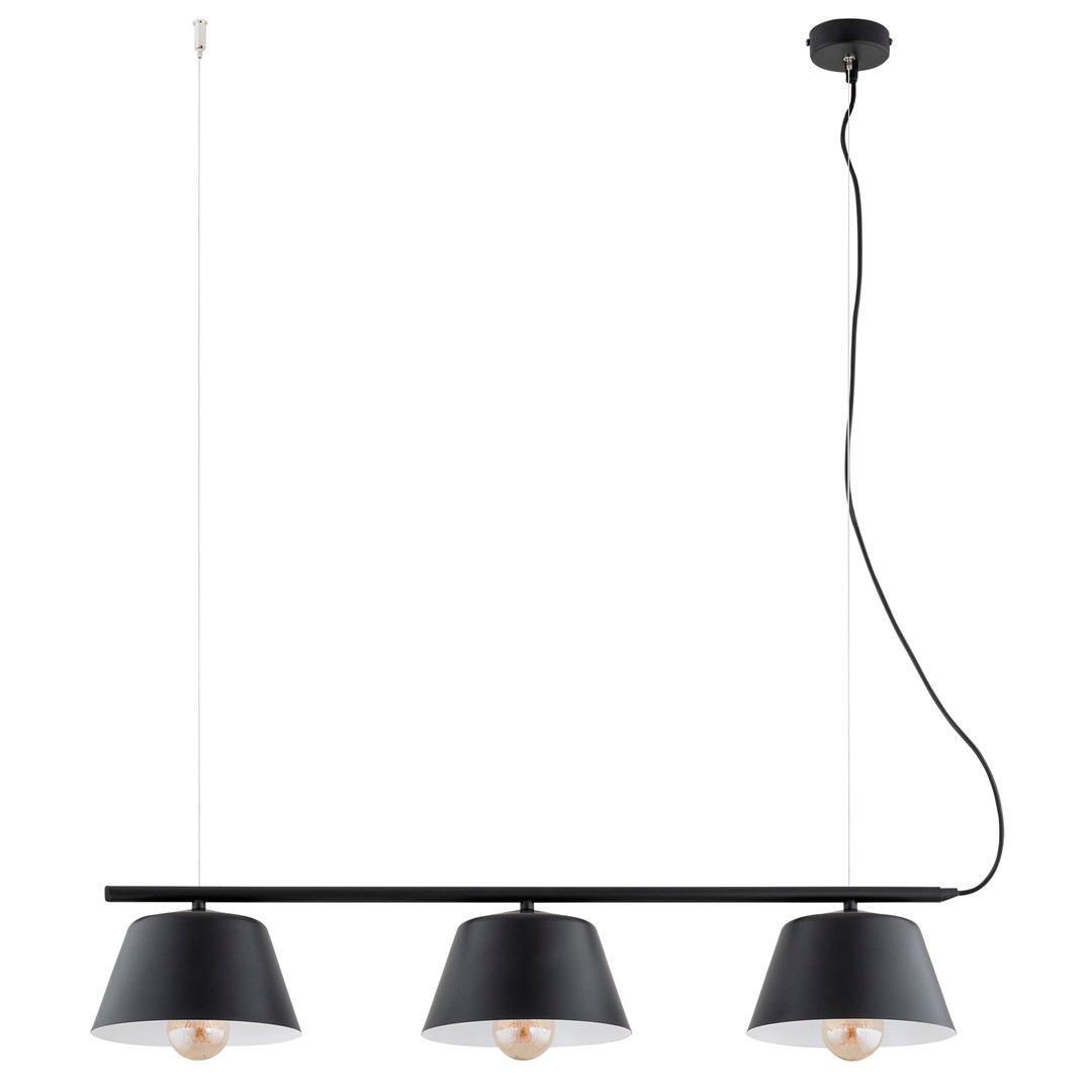 Gelato 82cm Sort loftslampe Fra Emibig Lighting - Det enkle, men elegante design passer ind i moderne interi&oslash;r og giver en f&oslash;lelse af lethed og harmoni.