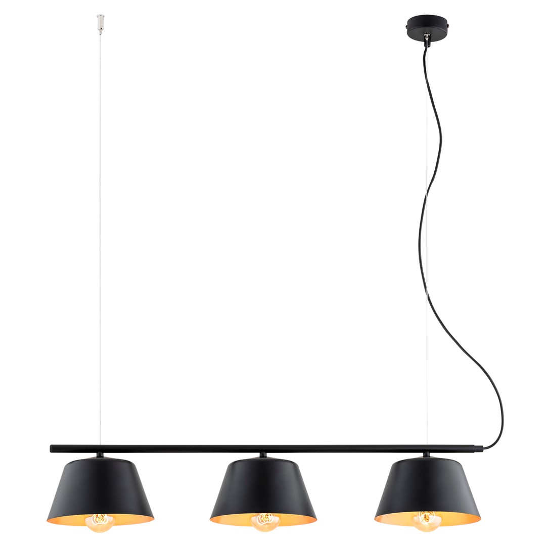 Gelato 82cm Sort loftslampe Fra Emibig Lighting - Det enkle, men elegante design passer ind i moderne interi&oslash;r og giver en f&oslash;lelse af lethed og harmoni.