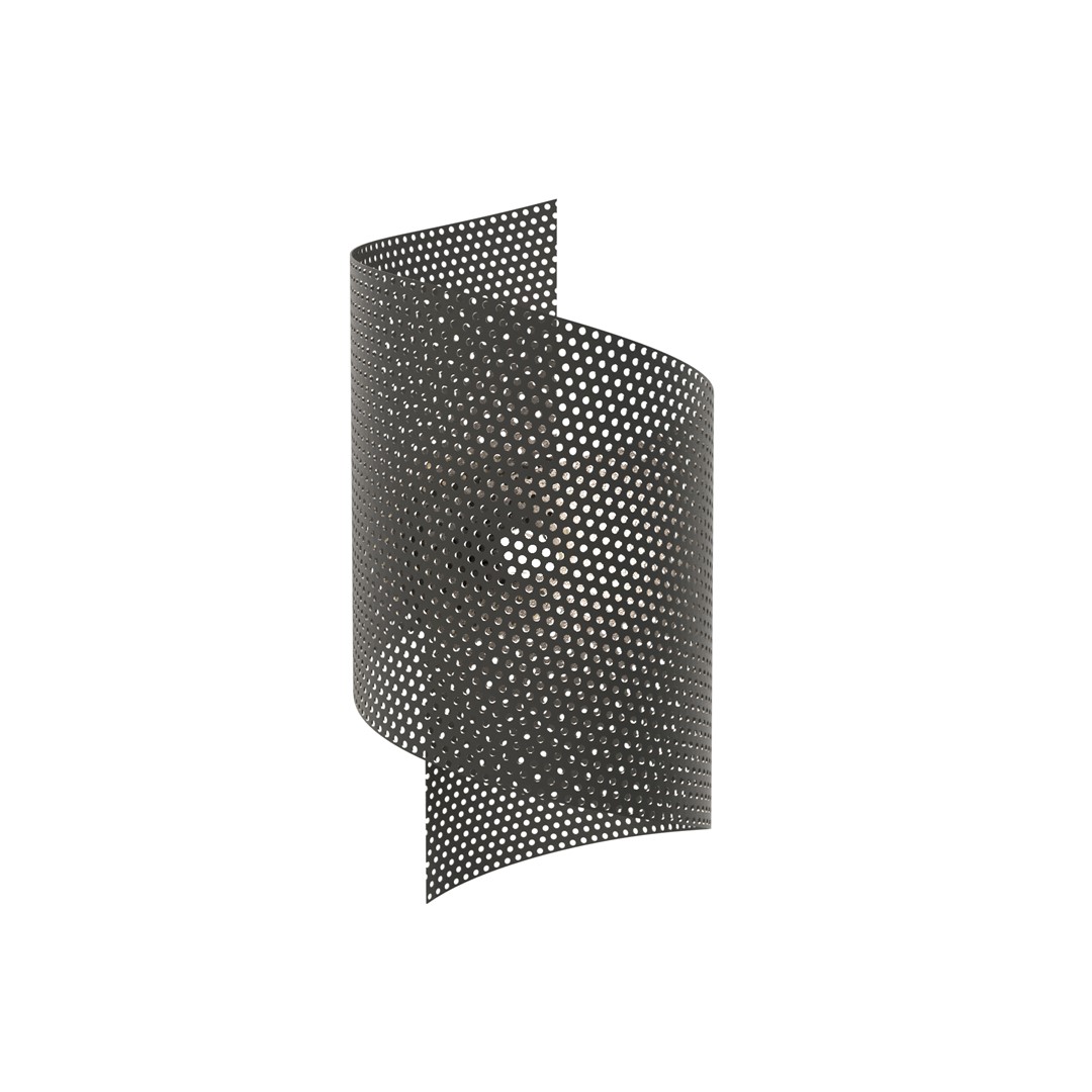 Spiral 30cm Sort væglampe Fra Emibig Lighting - Spiral &ndash; Fremstillet i metalnet, som giver den et utraditionelt og stilrent indtryk.