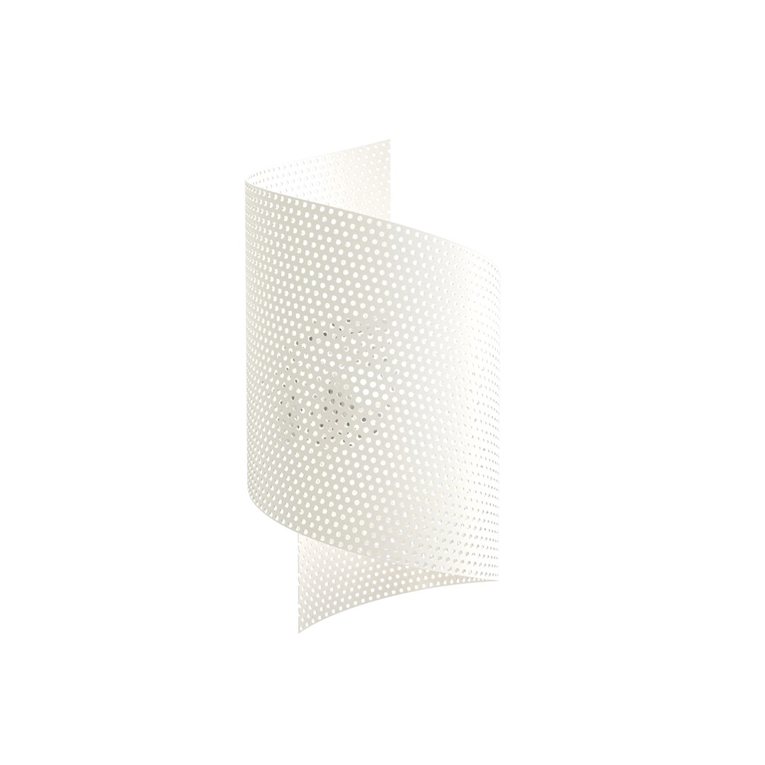 Spiral 30cm Hvid væglampe Fra Emibig Lighting - Spiral &ndash; Fremstillet i metalnet, som giver den et utraditionelt og stilrent indtryk.