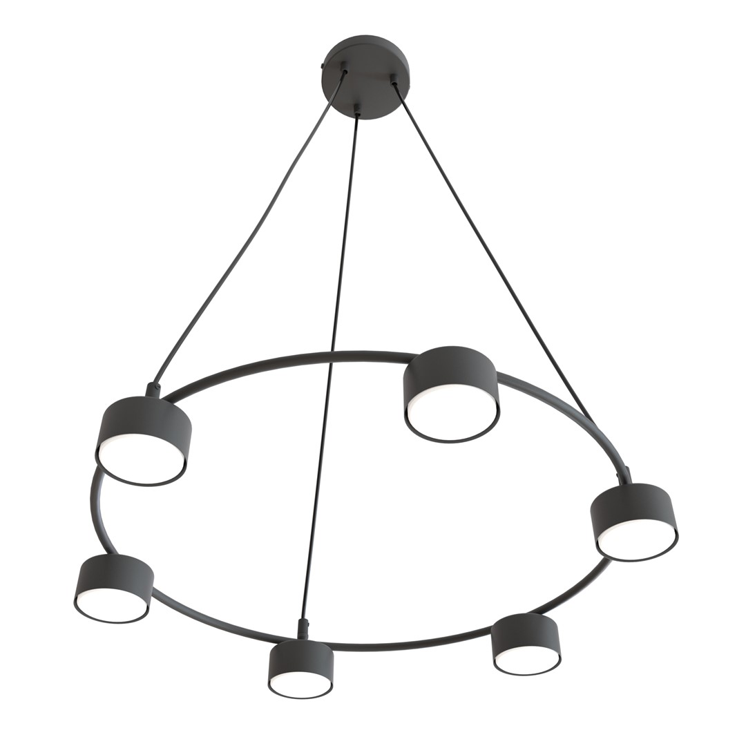 Starlit Ø64 Sort loftslampe Fra Emibig Lighting - Et minimalistisk vedhæng med et moderne design, der fascinerer med sin elegante cirkulære form.