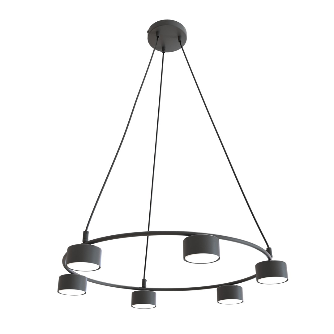 Starlit Ø64 Sort loftslampe Fra Emibig Lighting - Et minimalistisk vedhæng med et moderne design, der fascinerer med sin elegante cirkulære form.