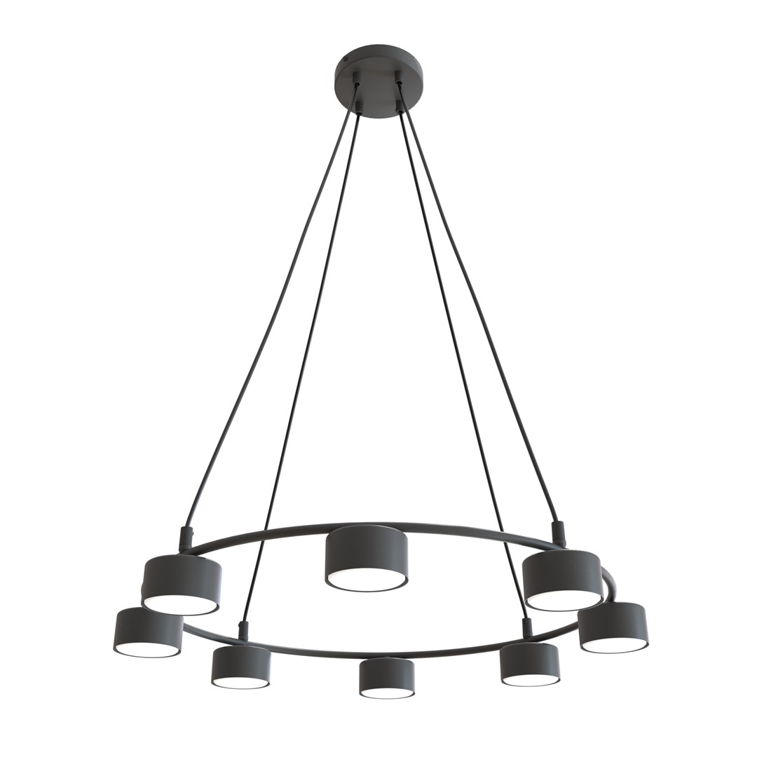 Starlit Ø64 Sort loftslampe Fra Emibig Lighting - Et minimalistisk vedhæng med et moderne design, der fascinerer med sin elegante cirkulære form.