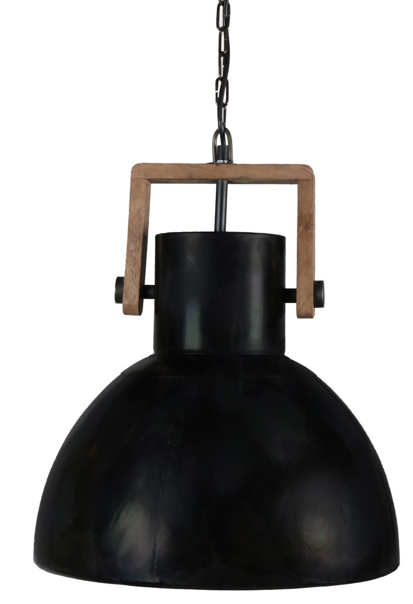 Ashby Ø40 Sort loftslampe Fra PR Home - Loftslampe Ashby single er en del af Ashby-serien, som har en industriel stil, hvor tr&aelig;; og metal blandes.