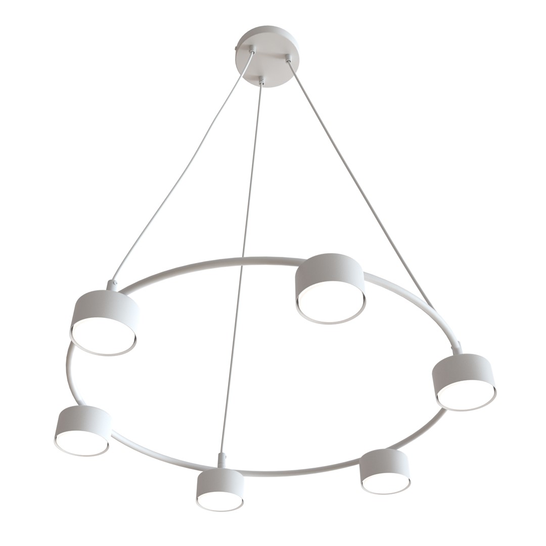 Starlit Ø64 Hvid loftslampe Fra Emibig Lighting - Et minimalistisk vedhæng med et moderne design, der fascinerer med sin elegante cirkulære form.