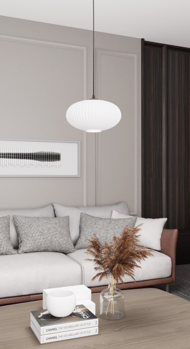 Coco Ø30 Hvid loftslampe Fra Emibig Lighting - Coco loftlampen er en moderne pendel, der kombinerer elegance med funktionalitet.