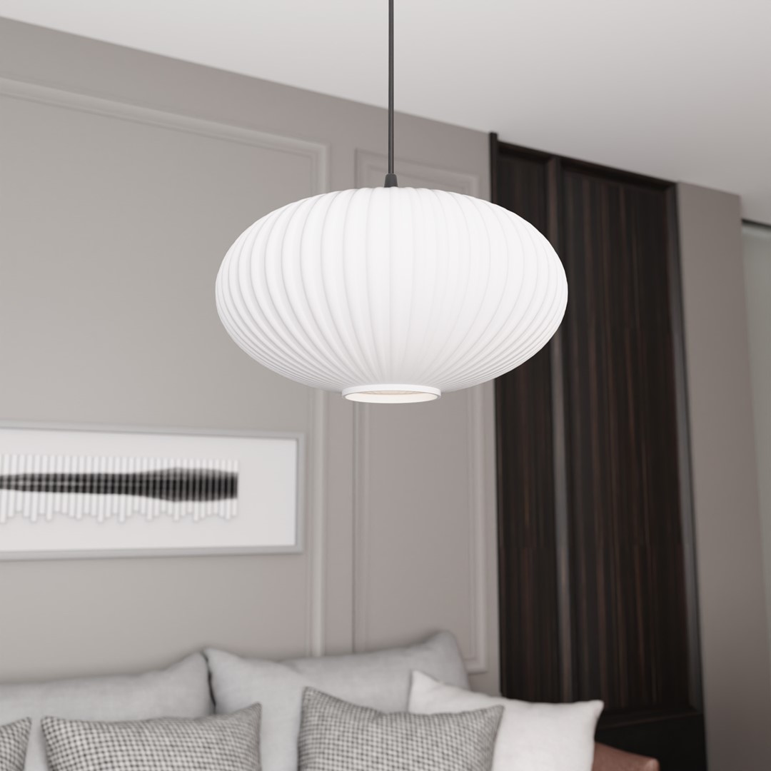 Coco Ø30 Hvid loftslampe Fra Emibig Lighting - Coco loftlampen er en moderne pendel, der kombinerer elegance med funktionalitet.