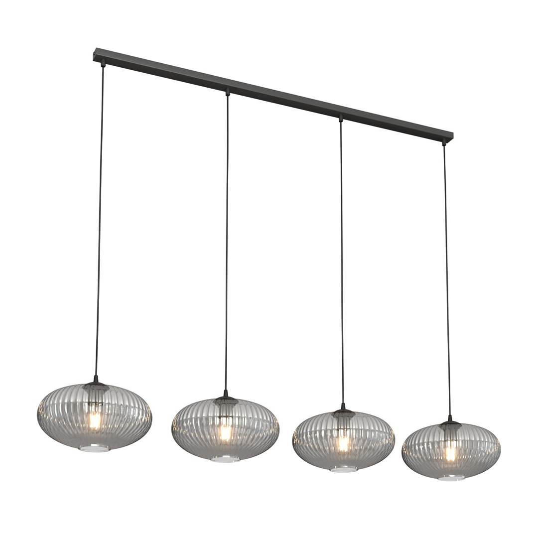Coco 140cm Røgfarvet loftslampe Fra Emibig Lighting - Coco loftlampen er en moderne pendel, der kombinerer elegance med funktionalitet.