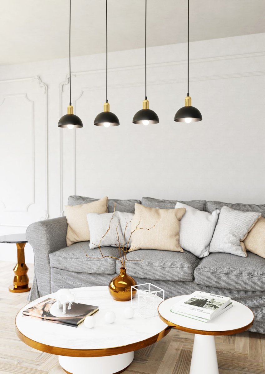 Moto 90cm Sort loftslampe Fra Emibig Lighting - &ndash; Moto skaber en unik atmosf&aelig;re og et stilfuldt kontrastelement i rummet.