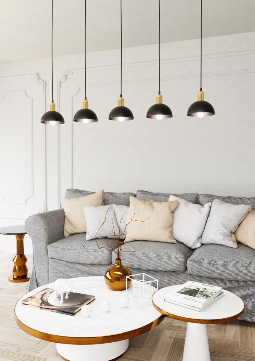 Moto 116cm Sort loftslampe Fra Emibig Lighting - &ndash; Moto skaber en unik atmosf&aelig;re og et stilfuldt kontrastelement i rummet.