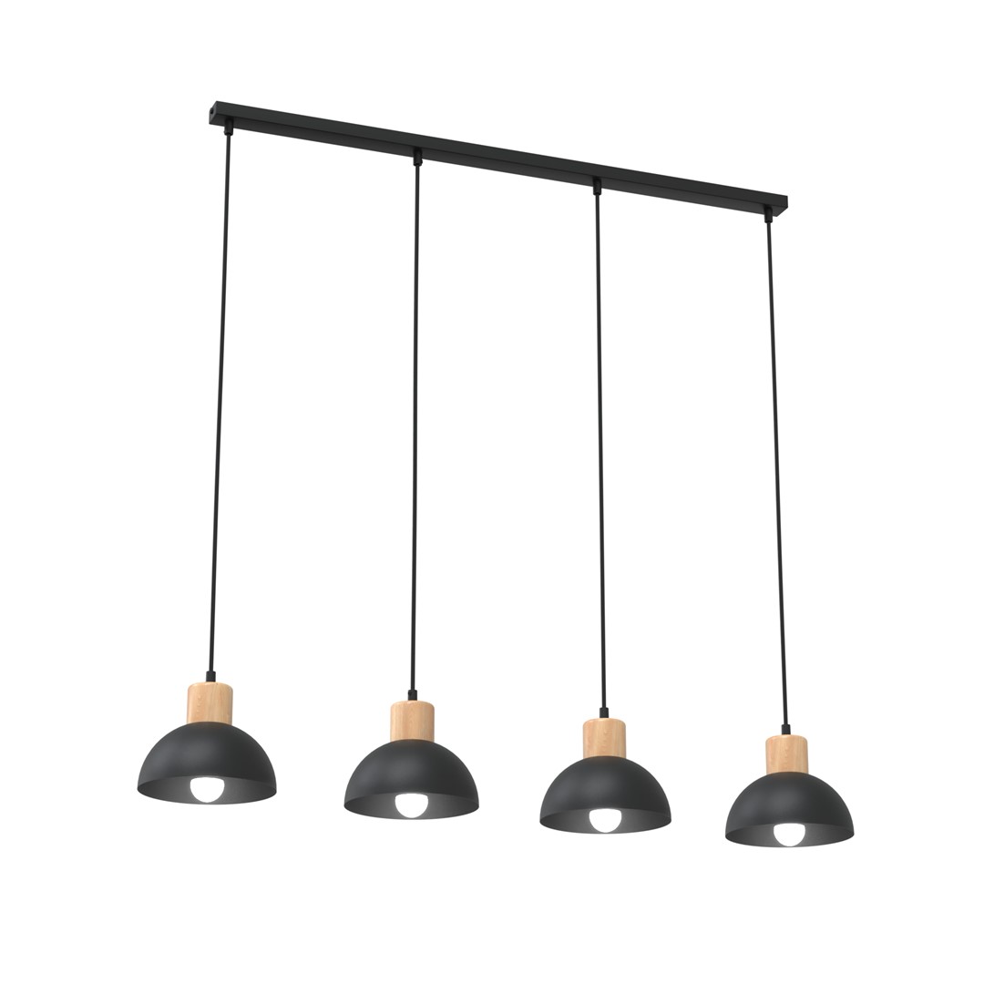 Seco 90cm Sort loftslampe Fra Emibig Lighting - Perfekt til stuer, spisepladser eller k&oslash;kkener &ndash; Seco skaber harmoni og en hyggelig nordisk atmosf&aelig;re i rummet.