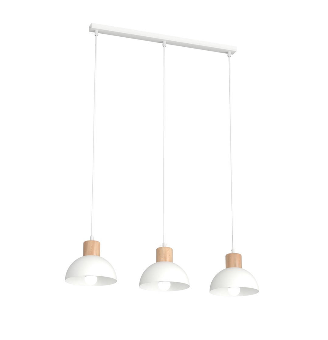 Seco 60cm Hvid loftslampe Fra Emibig Lighting - Perfekt til stuer, spisepladser eller k&oslash;kkener &ndash; Seco skaber harmoni og en hyggelig nordisk atmosf&aelig;re i rummet.