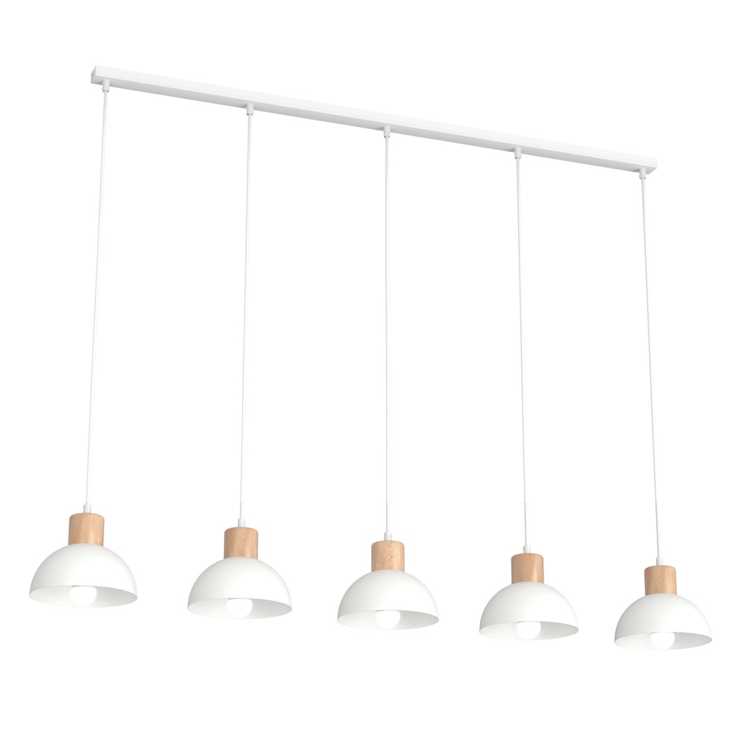 Seco 116cm Hvid loftslampe Fra Emibig Lighting - Perfekt til stuer, spisepladser eller k&oslash;kkener &ndash; Seco skaber harmoni og en hyggelig nordisk atmosf&aelig;re i rummet.